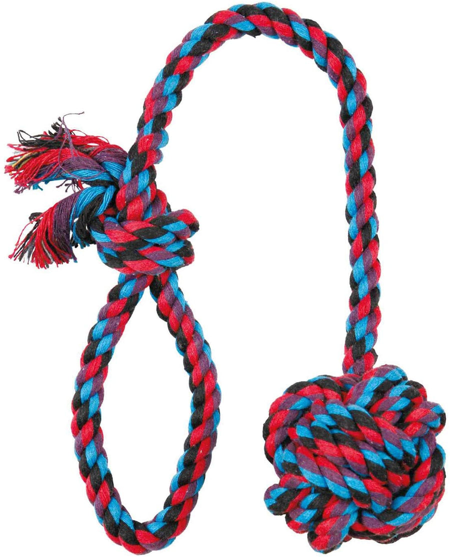 Rope Toy with Woven-in Ball: 7 cm