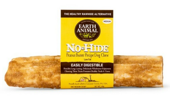 Earth Animal Peanut Butter No Hide Chew Medium 60g