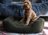 Rosewood Green Pile Fleece Square Bed (Small)