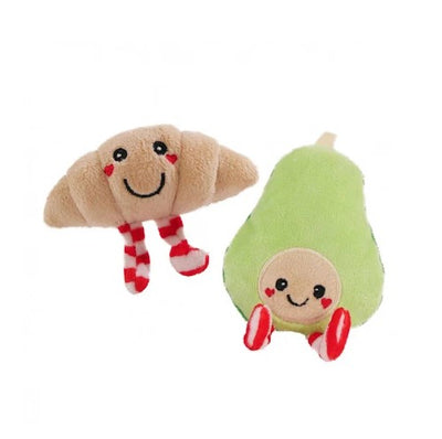 Avocado And Croissant Festive Cat Toy Set