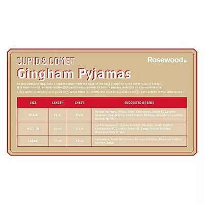 Grey Gingham Pyjamas - Small
