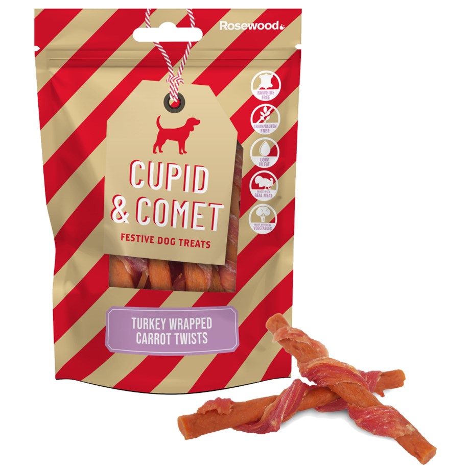 Turkey Wrapped Carrot Twist Dog Treats 100g