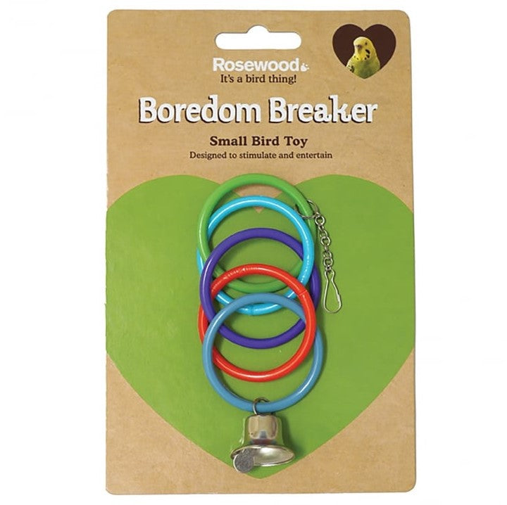 Boredom Breaker Budgie & Canary Olympic Rings W/bell