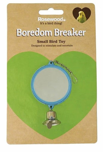 Boredom Breaker Budgie & Canary Double Mirror W/bell