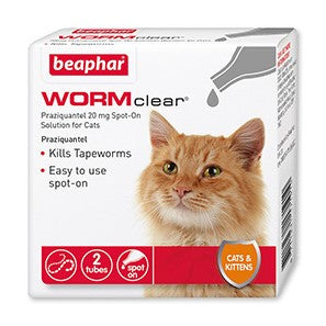 Beaphar Wormclear Spot On For Cats