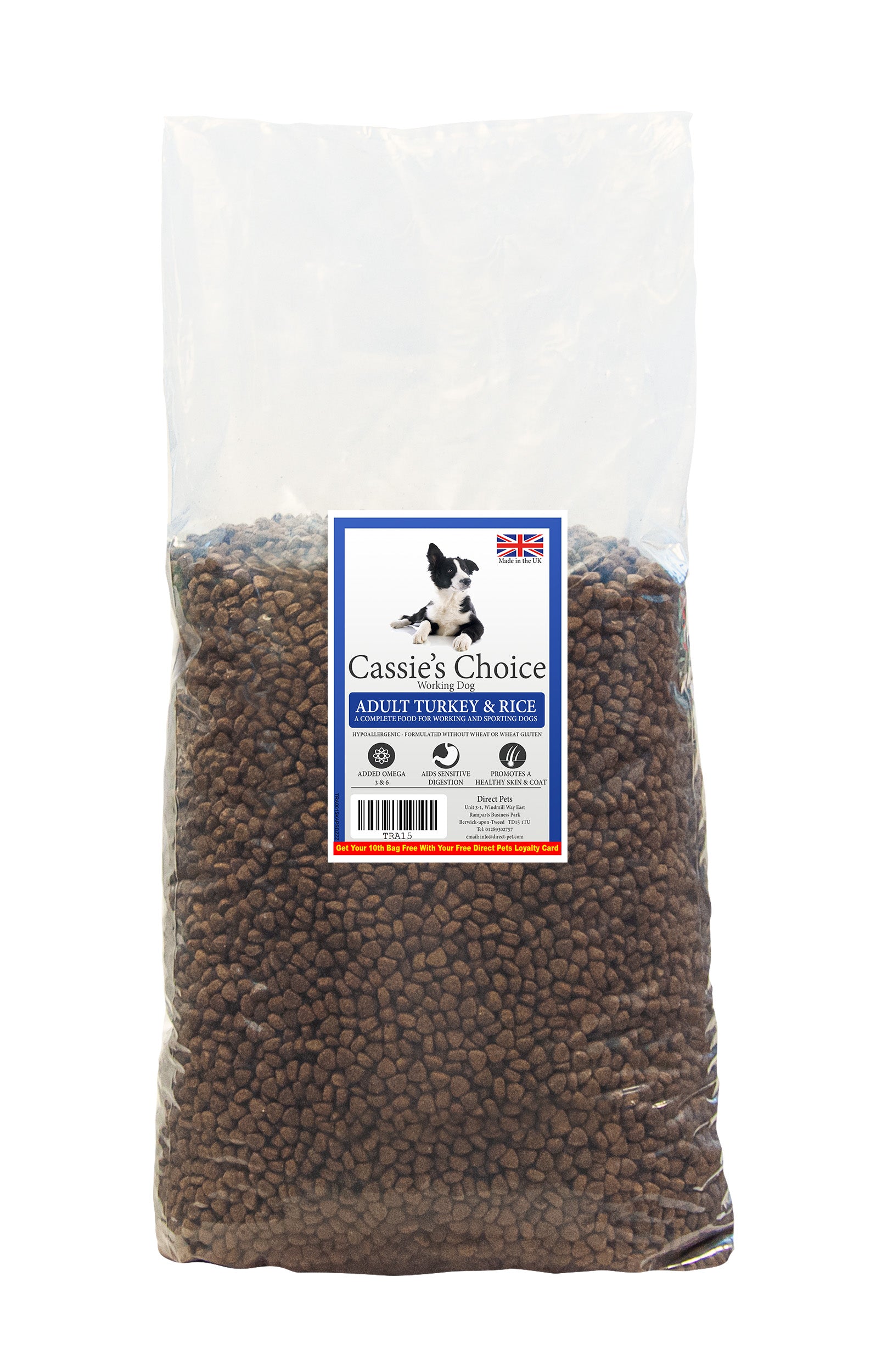 Cassie's Choice Adult Turkey & Rice 15kg