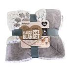 Grey Luxury Plush Blanket 68cm