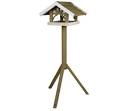 natura Bird feeder with stand 45 × 28 × 44 cm/1.25 m, grey/white