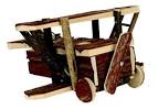 Plane for hamster, natural wood, 30 × 31 × 16 cm - Weight 0.694