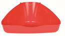 Corner toilet for small animal cages 45 × 21 × 30/30 cm