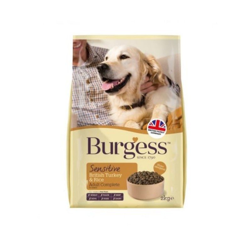 Burgess Sensitive Adult Turkey And Rice 12.5kg