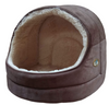 Nordic Hooded Bed Small Brown