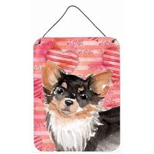 Chihuahua Long Haired Rope Hanging Sign