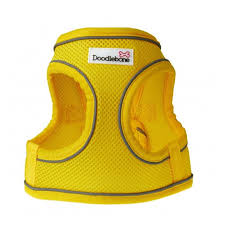 Doodlebone Airmesh Snappy Harness Yellow