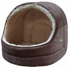 Nordic Hooded Bed Medium Brown