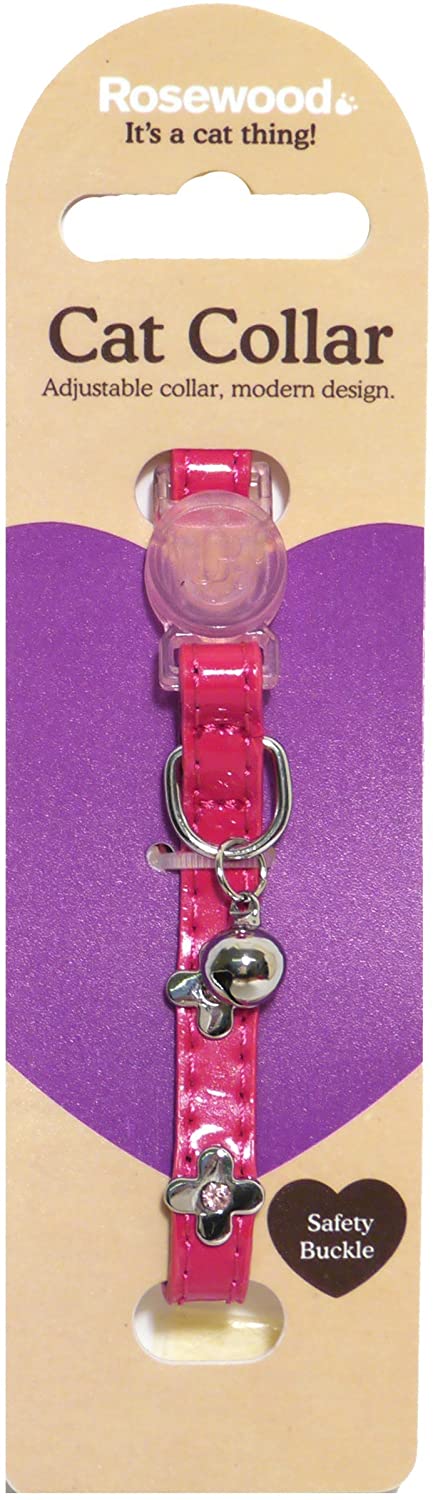 Electric Pink Cat Collar