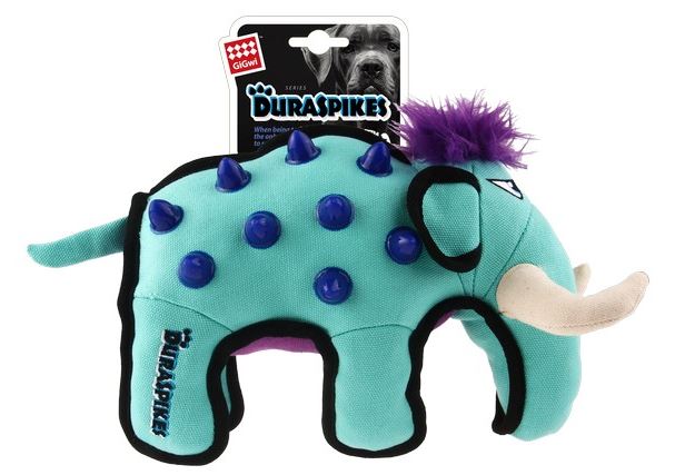 GiGwi Duraspikes Extra Durable Elephant (Light Blue)