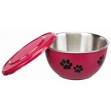 Fresh Feed, Stainless steel bowl with lid 0.6 l 13 cm