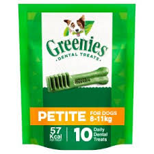 Greenies 170g Dental Chews Pack Of 10 Petite Dogs 8kg - 11kg