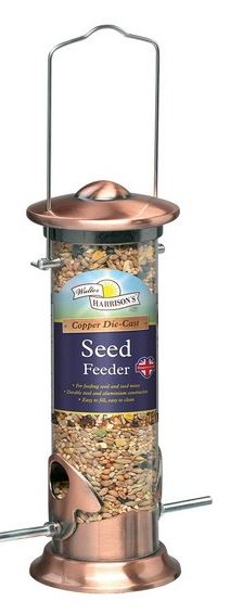 Walter Harrisons Cast Copper Plated Seed Feeder 20cm