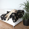 Barney fleece blanket 150 × 100 cm, black/beige