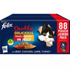 Felix Doubly Delicious Mixed Cat Food 88x100g