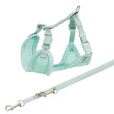 Junior Puppy Soft Harness with Leash 26-34cm Mint