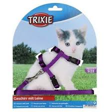 Kitten Harness with Lead Nylon 19-31cm 8mm 1.20m