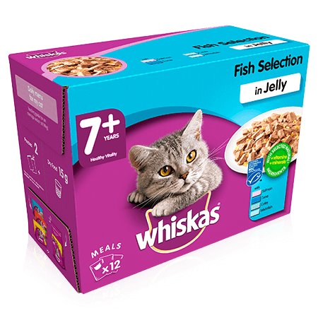 Whiskas Pouch Senior Fish In Jelly 12 x 100g