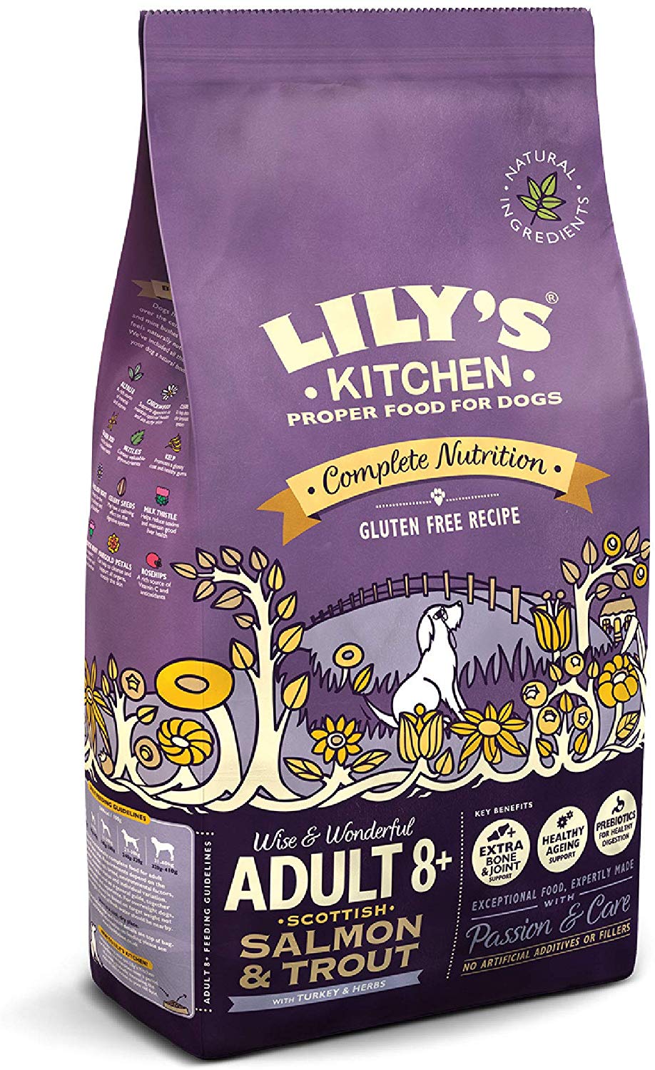 Lily's Kitchen Salmon & Trout Dry Dog Food Adult 8+ 1kg