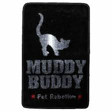 Cat Flap Mate Doormat Black 40x60cm