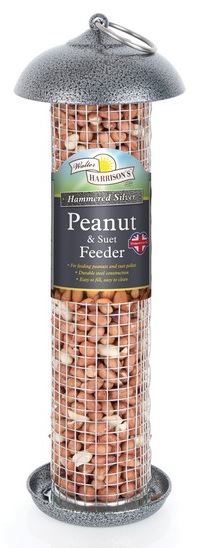 Walter Harrisons Hammertone Silver Peanut Suet Feed 30cm