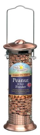 Walter Harrisons Cast Copper Plated Peanut Feeder 20cm