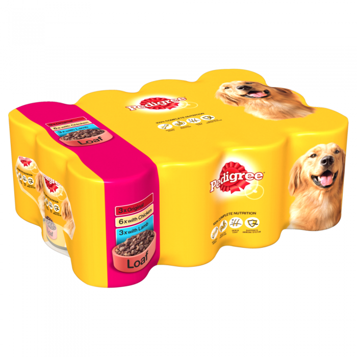 Pedigree Tins Adult In Loaf 12x400g