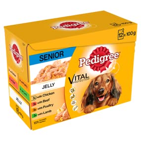 Pedigree Pouch In Jelly Senior 12x100g