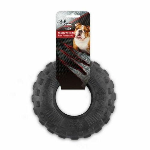 All For Paws Mighty Rex Wheel Tough Rubber Tyre Chew Toy (Medium)